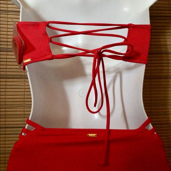 💵VS Pink NWT swimsuit cut-outs laced top hi-waist - Picture 4 of 16